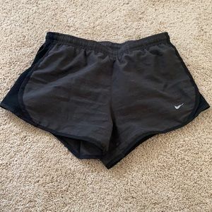 gray athletic shorts